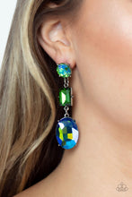 Load image into Gallery viewer, Extra Envious - Green Post Earrings