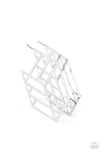 Load image into Gallery viewer, Gotta Get GEO-ing - Silver Hoop Earrings