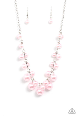 Tearoom Gossip - Pink Necklace