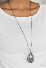 Load image into Gallery viewer, Stop, TEARDROP, and Roll - Purple Necklace