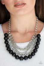Load image into Gallery viewer, One-Way WALL STREET - Black Necklace