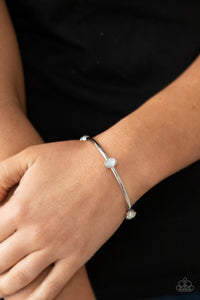 Gleam-Getter - White Bangle Bracelet