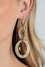 Load image into Gallery viewer, OVAL and OVAL Again - Brass Earrings