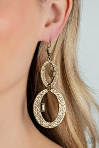 OVAL and OVAL Again - Brass Earrings