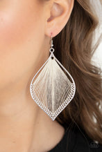 Load image into Gallery viewer, String Theory - White Earrings