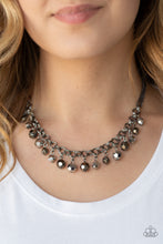 Load image into Gallery viewer, And The Crowd Cheers - Black (Gunmetal) Necklace