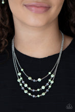 Load image into Gallery viewer, Let The Record GLOW - Green Necklace