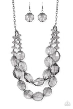 Load image into Gallery viewer, Icy Illumination - Black Gunmetal Necklace