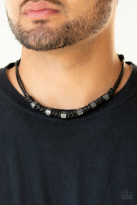 Rural Rumble - Black (Gunmetal) Necklace