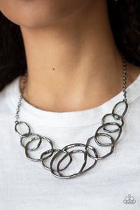 All Around Radiance - Black (Gunmetal) Necklace