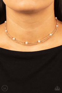 Daintily Dapper - Gold Choker Necklace