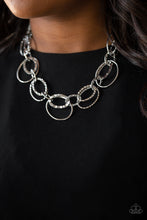 Load image into Gallery viewer, Bend OVAL Backwards - Silver Necklace