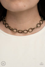 Load image into Gallery viewer, 90s Nostalgia - Brass Choker Necklace