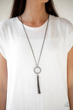 Load image into Gallery viewer, Straight To The Top - Black Gunmetal Necklace