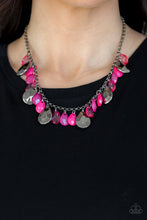 Load image into Gallery viewer, Hurricane Season - Pink (Gunmetal) Necklace