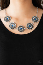 Load image into Gallery viewer, Me-dallions, Myself, and I - Blue Necklace