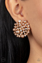 Load image into Gallery viewer, Head To Toe Twinkle - Brown Clip-On Earrings