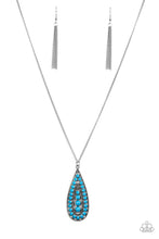 Load image into Gallery viewer, Tiki Tease - Blue Necklace