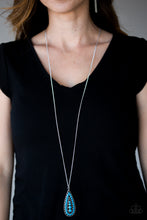 Load image into Gallery viewer, Tiki Tease - Blue Necklace