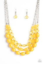 Load image into Gallery viewer, Tropical Hideaway - Yellow Necklace