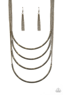 It Will Be Over MOON - Brass Necklace