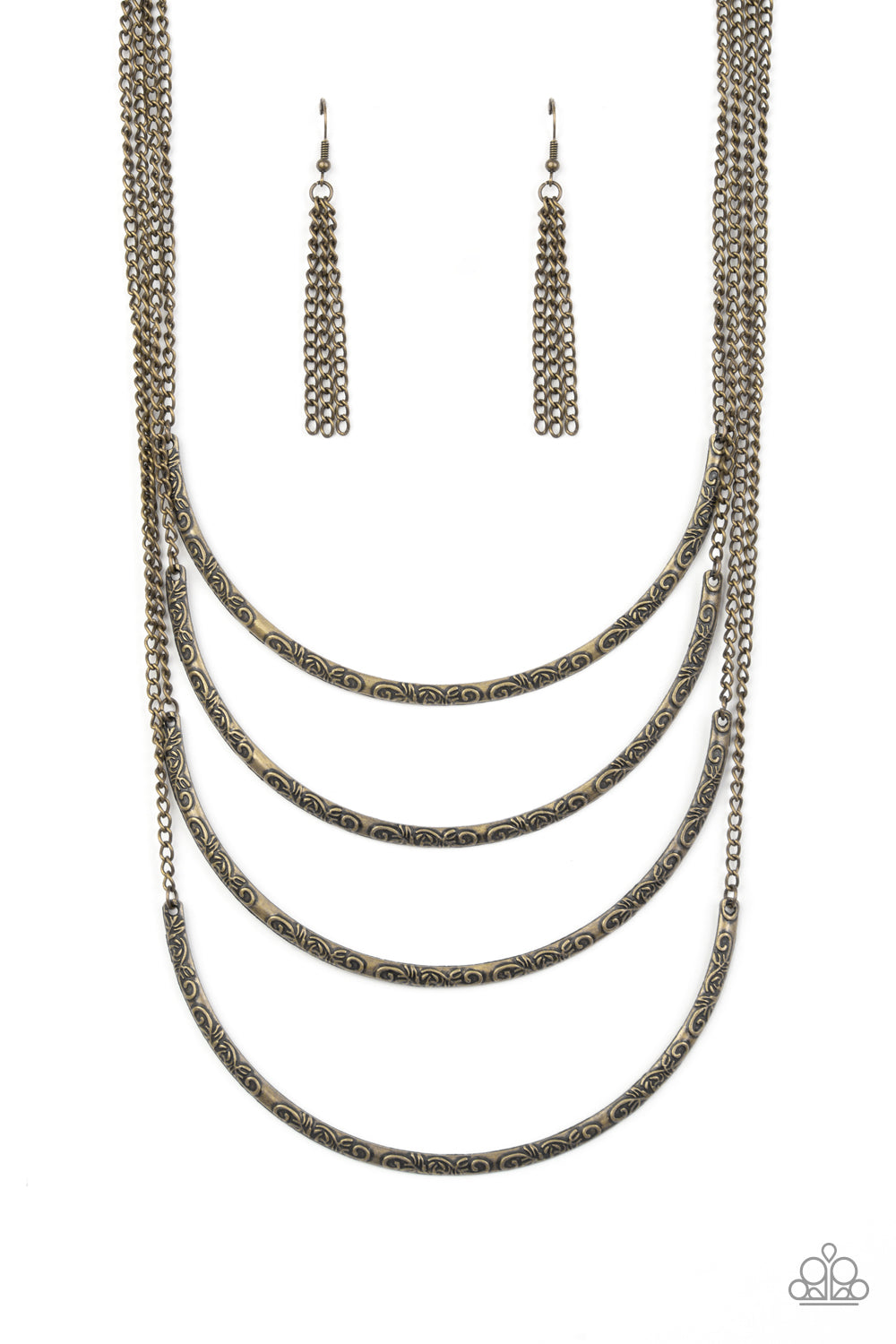 It Will Be Over MOON - Brass Necklace