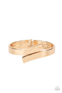 Dare to Flare - Gold Hinged Bracelet