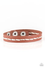 Load image into Gallery viewer, First Class TRAVELER - Brown Snap Bracelet
