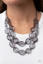 Load image into Gallery viewer, Icy Illumination - Black Gunmetal Necklace