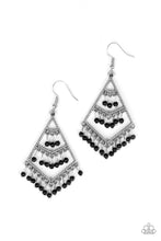 Load image into Gallery viewer, Kite Race - Black Earrings