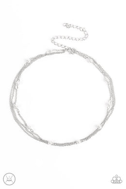 Daintily Dapper - White Necklace