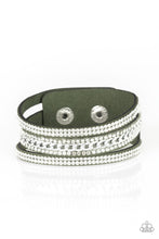 Load image into Gallery viewer, Rollin In Rhinestones - Green Bracelet