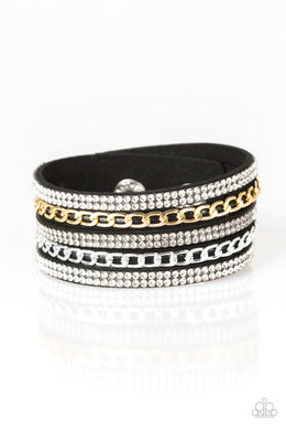 Fashion Fiend - Black Snap Bracelet