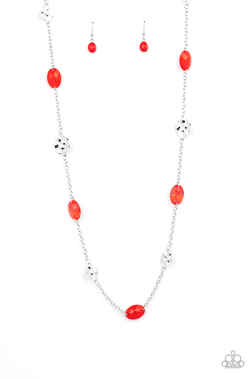 Glossy Glamorous - Red Necklace