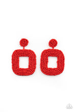Load image into Gallery viewer, Beaded Bella - Red Post Earrings
