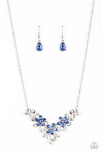 Load image into Gallery viewer, Floral Fashion Show - Blue Necklace