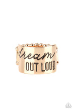 Load image into Gallery viewer, Dream Louder - Gold Ring