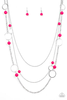 Beachside Babe - Pink Necklace
