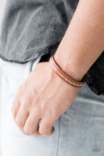 Load image into Gallery viewer, First Class TRAVELER - Brown Snap Bracelet