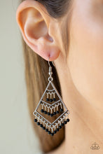Load image into Gallery viewer, Kite Race - Black Earrings