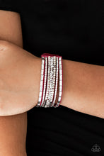 Load image into Gallery viewer, Rebel In Rhinestones - Pink Bracelet