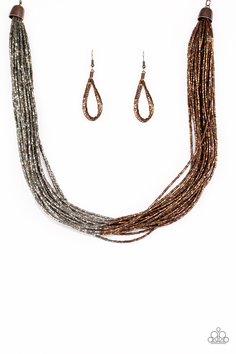 Flashy Fashion - Copper (Mixed Metals) Necklace