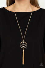 Load image into Gallery viewer, Spiraling Sparkle - Gold Necklace