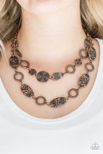 Load image into Gallery viewer, Trippin On Texture - Copper Necklace