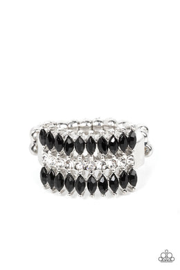 Cinematic Couture - Black Dainty Ring
