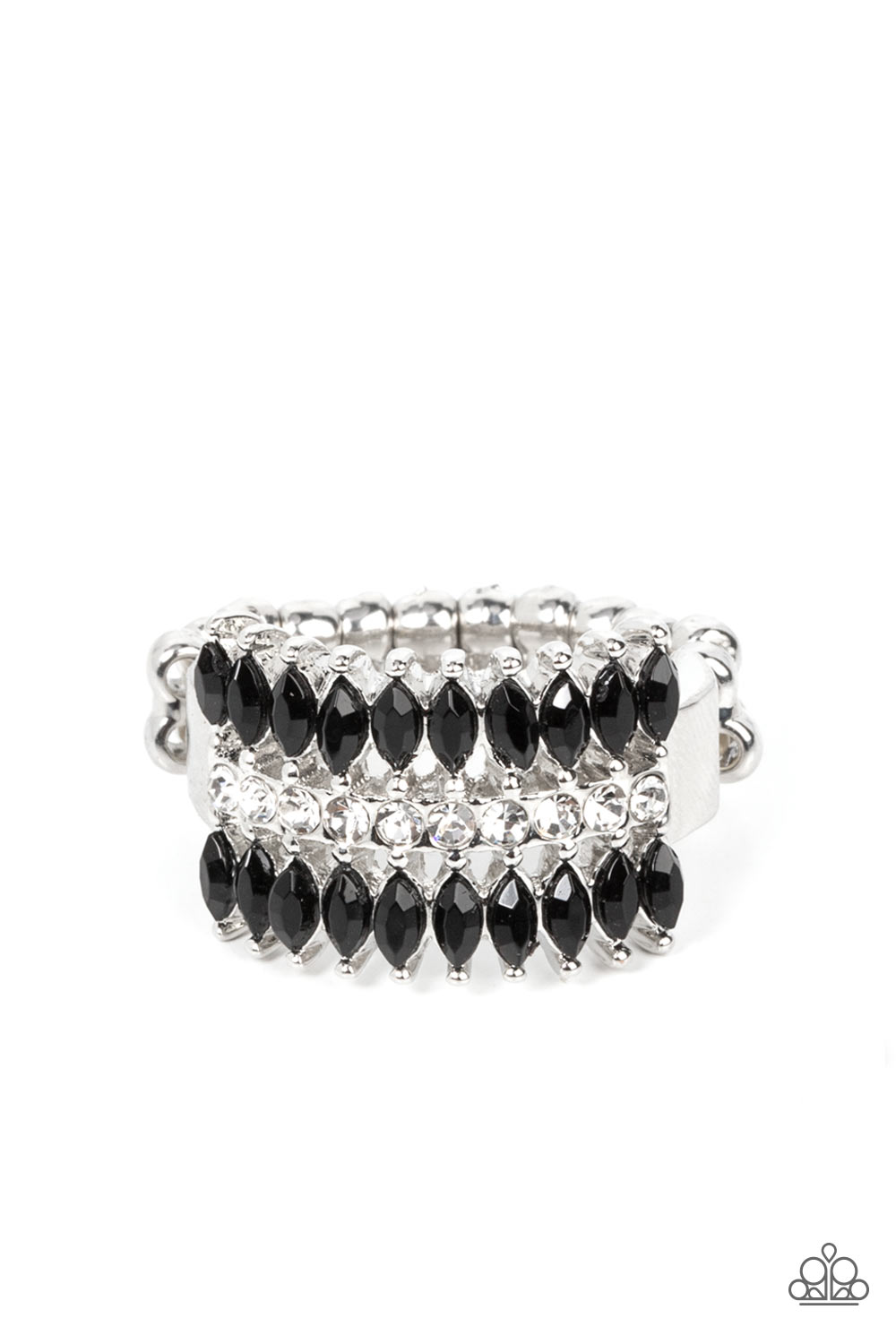 Cinematic Couture - Black Dainty Ring