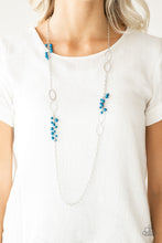 Load image into Gallery viewer, Flirty Foxtrot - Blue Necklace