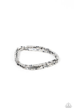 Block Bash - Silver Set of Bracelets
