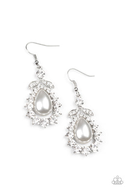 Award Winning Shimmer - White Earrings