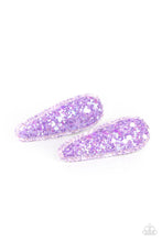 Load image into Gallery viewer, Sugar Plum Sparkle - Purple Hair Clips